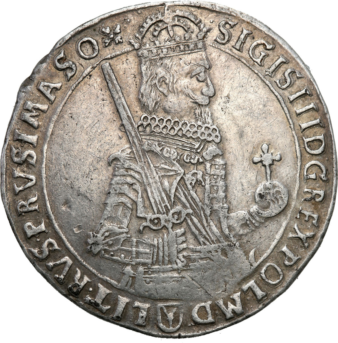 Zygmunt III Waza. PÓŁTALAR 1632, Bydgoszcz - RZADKOŚĆ R7-R8